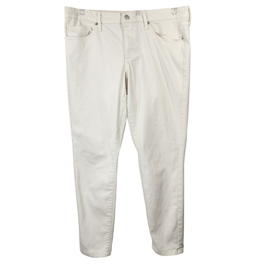 Universal Thread Mid Rise Skinny Jeans 12/31R Cream Capsule Clean‎ Girl Beachy